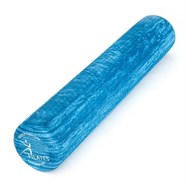 SISSEL Pilates Roller Soft 90cm Pilatesrolle Massagerolle blaumarmoriert