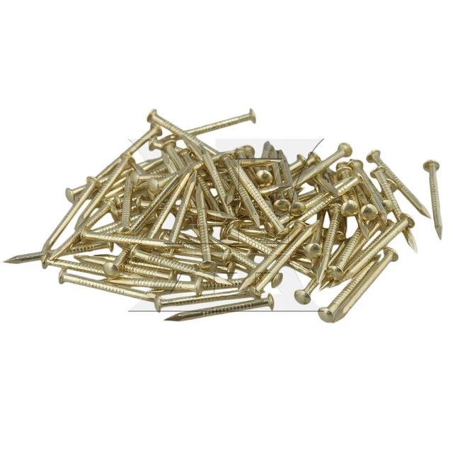 100pcs 2.8x18mm Archaize Round Head   Copper Nails Brass for Furniture