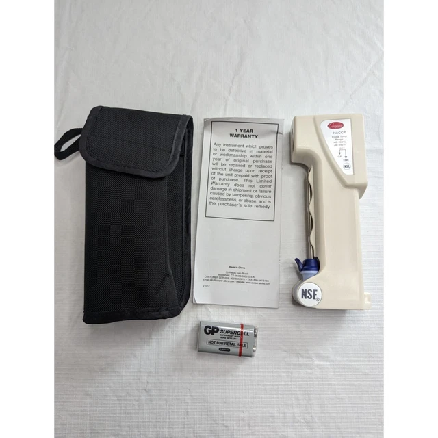 NEW Cooper Atkins 481 Dual Temp 2 Infrared RTD Thermometer Probe RTD with Timer