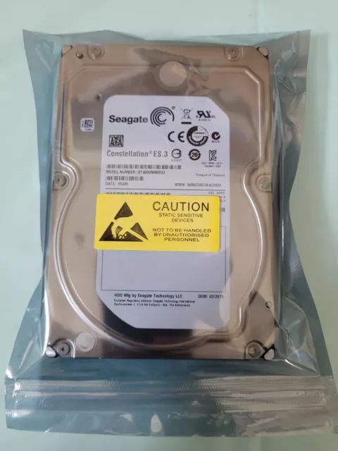 Seagate Constellation ES.3 4TB 7200RPM SATA 6Gb/s 64MB 3.5'' Hard Drive. Tested!