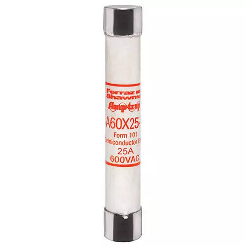 Mersen A60X25-1, 25A, 600VAC/DC Fuse