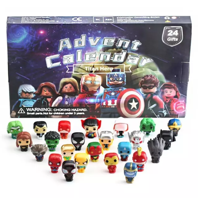 THE AVENGERS 2024 Christmas Advent Calendar Toys SpiderMan Countdown