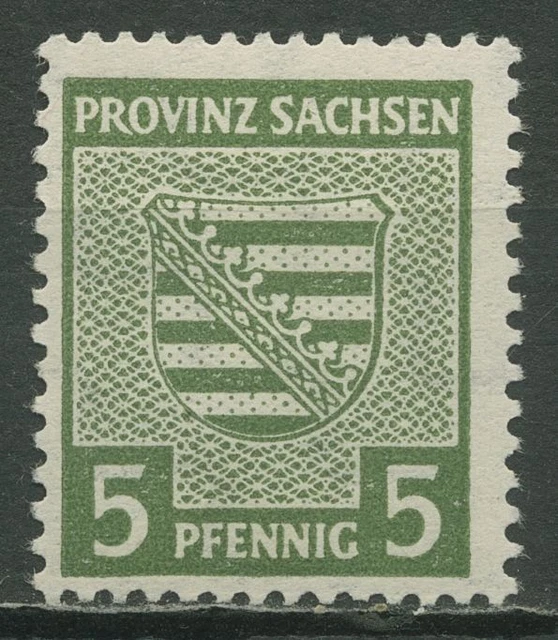 SBZ Provinz Sachsen 1945 75 Y a y postfrisch mit fluoreszierender Gummierung