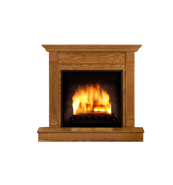 FIREPLACE HEARTH FAKE Facade Lifesize Cardboard Standup Standee Cutout