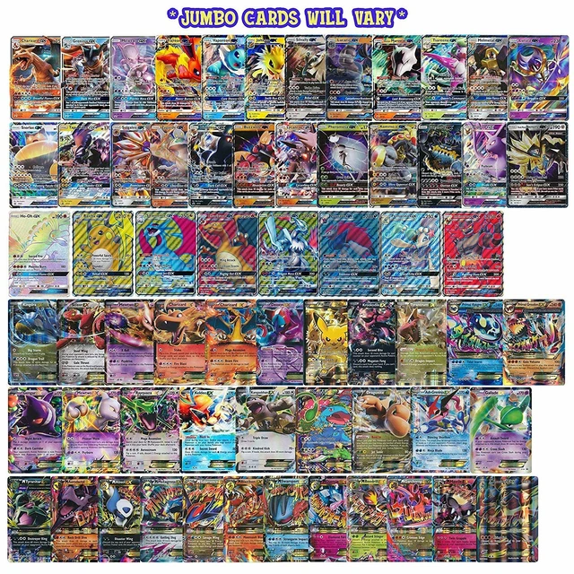 5 Oversized Jumbo Pokemon Cards in TOP LOADERS! EX GX Legendary Full