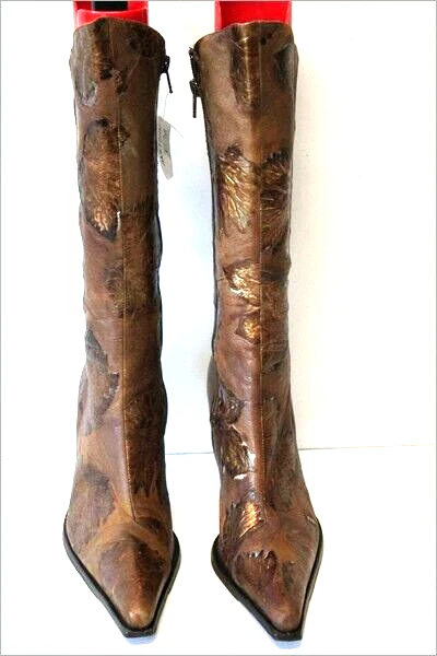 Bottes D’équitation Femme Deniro En Cuir – Taille 38, Occasion, Fabriquées En Italie