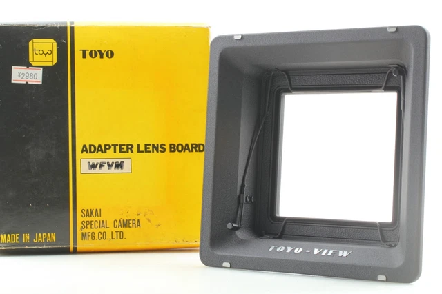 Dos Verre Dépoli Rotatif Toyo View 4x5 - Adaptateur Soufflet - Occasion Japon