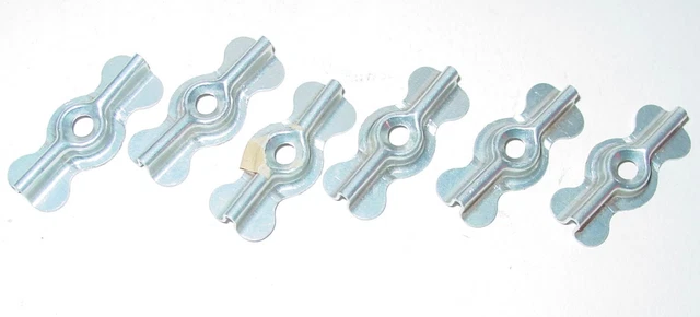 6 Vintage Cabinet Bow Tie Turn Latches Screen Door Jelly Cupboard Button Holds