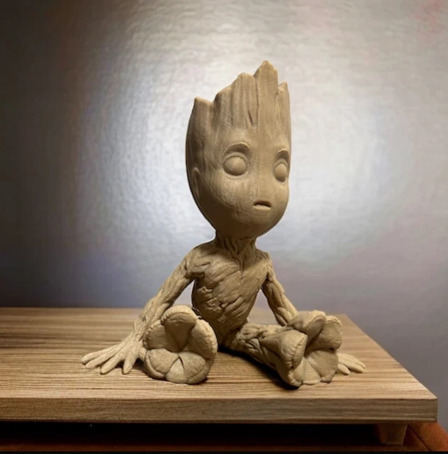 Figurine en carton - Baby Groot - Hauteur 95 cm - Déco originale - Licence Marvel - Jeux - Jouets