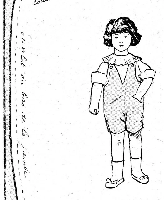 Patron Poupée Bleuette - Chapeau En Dentelle Et Rubans (modèle 531) - Occasion Très Bon état