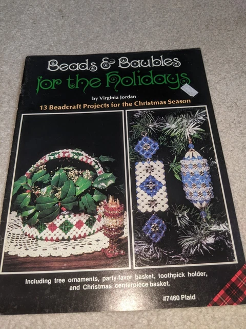 Beads & Baubles Navidad Vacaciones 13 Beadcraft Patrón Folleto Adorno Natividad