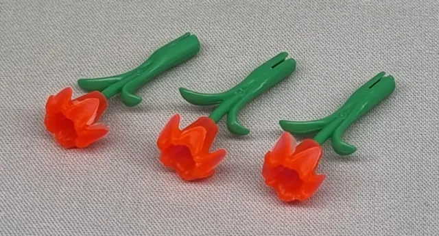 Playmobil Zubehör - 3 Schnittblumen / Blumenstrauß