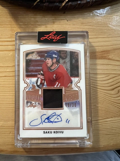 2021- 2022 Leaf Art Of Hockey Saku Koivu Visual Art Auto 19/30
