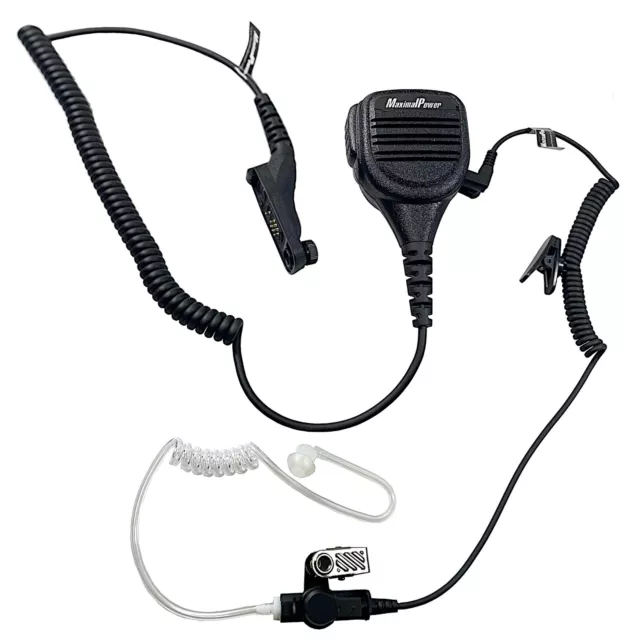 MaximalPower Speaker Mic+Headset For MOTOROLA XPR7550 XPR7550e XPR6550 Radio