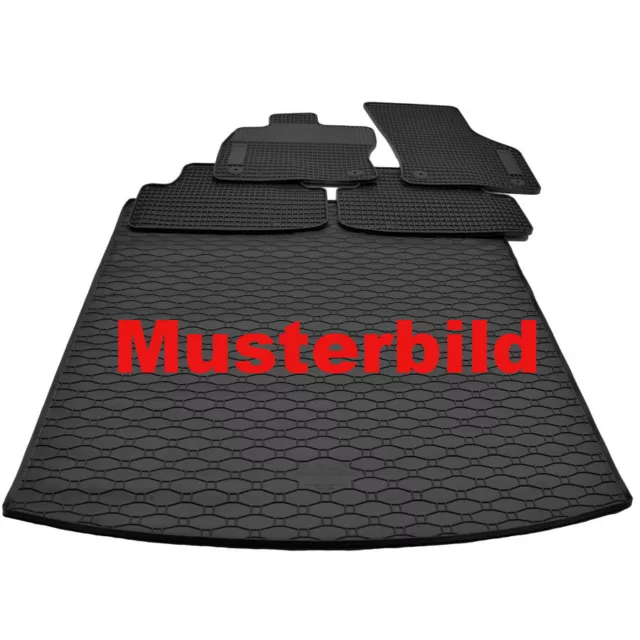 Gummimatten + Gummi Kofferraumwanne Set für Ford Mondeo IV Turnier Bj.2007-2014