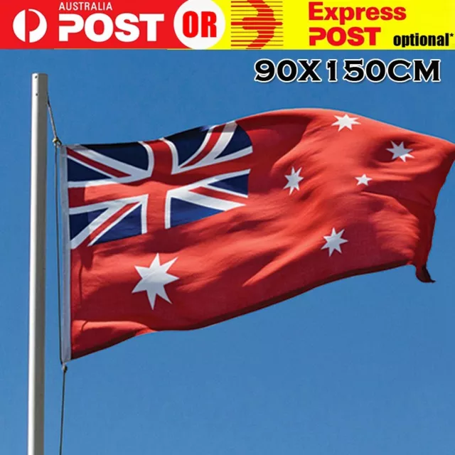 90 x 150cm Large Australia Red Ensign Marine Navy Heavy Duty Outdoor Flag Aussie