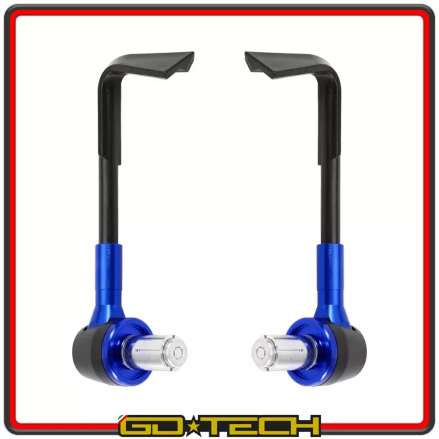 PARALEVE MOTO SCOOTER PROTEZIONE LEVE FRENO FRIZIONE COPPIA Blu Anodizzato