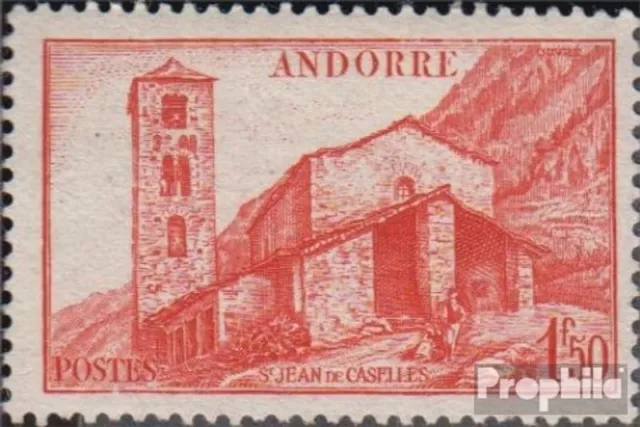 Briefmarken Andorra - Französische Post 1944 Mi 105 postfrisch Religion