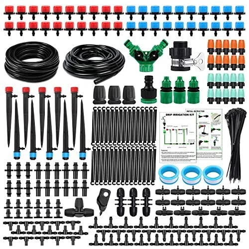 JOYBOY Système d'irrigation Jardin45M+15M Kit d'irrigation GoutteArrosage Aut...