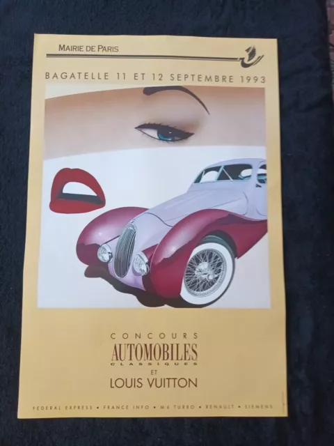 Razzia - Louis Vuitton Concours Automobiles Classiques ''Vitesse'' Framed  Poster