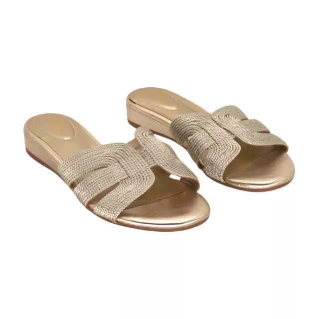 Bandolino Women's Kaylor Wedge Sandal, Platino 710, Size 8