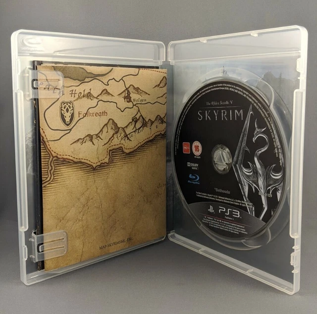 The Elder Scrolls V Skyrim PS3 Game Sony PlayStation With Map Manual *FREE POST*