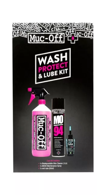 MUC-OFF Kit limpiador protector y lubricante clima humedo