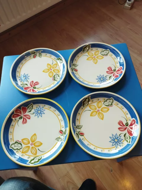 Biltons Plates,4 Dinner Plates, Floral.Vgc