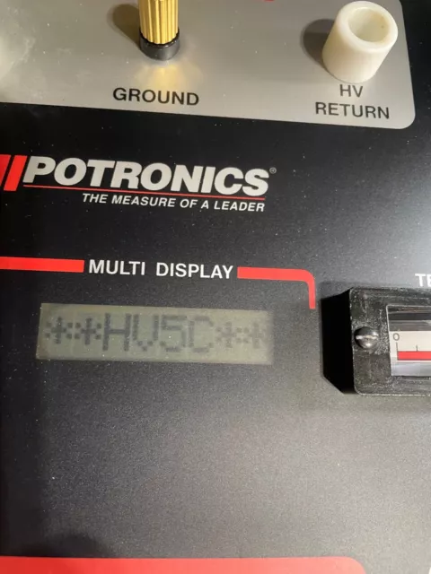 Hipotronics Hv5C-A Series 2 High Voltage Megohmmeter Hipotronics Hv5C-A Series 2 High Voltage Megohmmeter