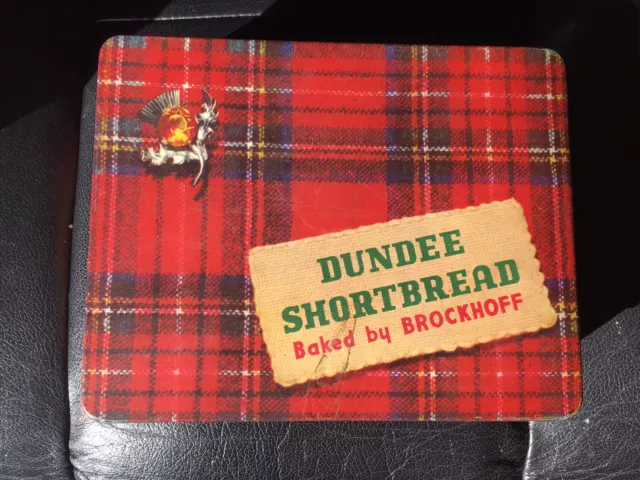 Vintage Dundee Scottish Tartan Shortbread TIN Thistle - Net Weight 1 Pound