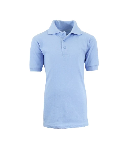 DDI 2290449 Boys&apos; Light Blue School Uniform Polo Shirt - Size 16 Case of 36