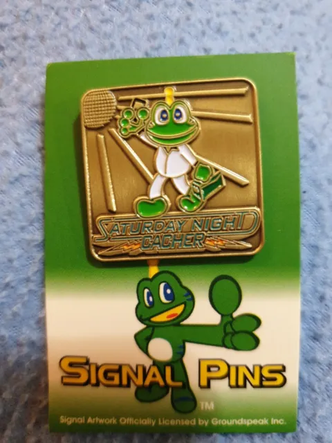 Signal Frog Saturday Night Cacher Pin