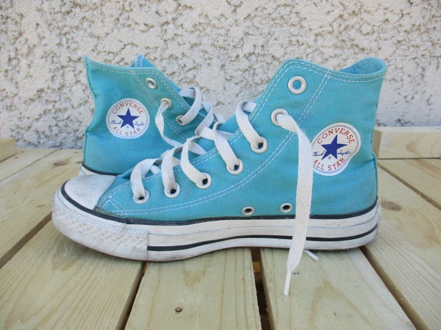 CONVERSE ALL STAR BLEU ciel toile pointure 36 US 3 5 3 1 2 EUR 29 90 PicClick FR