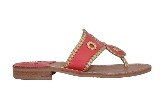 Jack Rogers Women's Hamptons Wide dress Sandal, Pink, Size 5.0