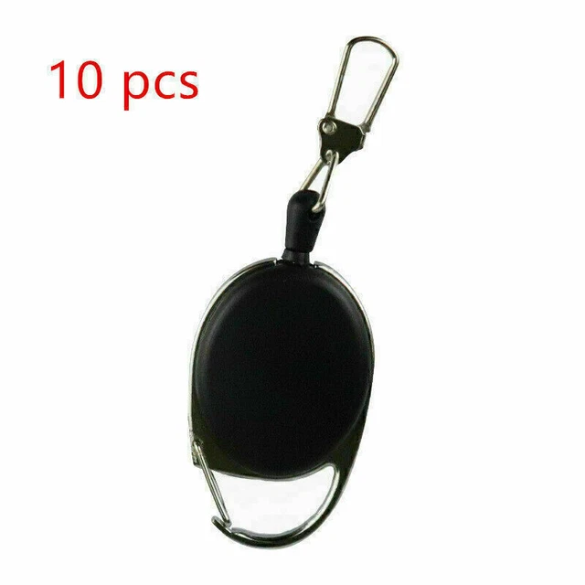 10PCS Schlüsselanhänger Hosenbund-Clip ausziehbarem Schlüsselanhänger Karabiner