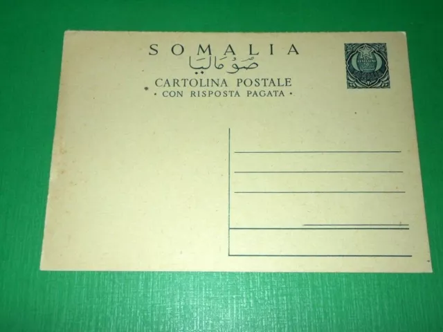 Cartolina Colonie Somalia - Cartolina postale con risposta pagata 1935 ca.