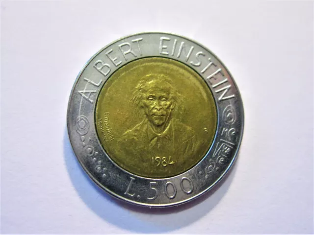 San Marino  500 Lire  1984  "Albert Einstein"