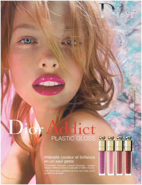 ▬► PUBLICITE ADVERTISING AD Pomotion maquillage Dior addict gloss 2005