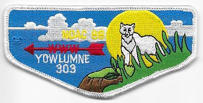 Yowlumne Lodge 303 S20 1988 NOAC Order of the Arrow OA Flap Boy Scouts BSA