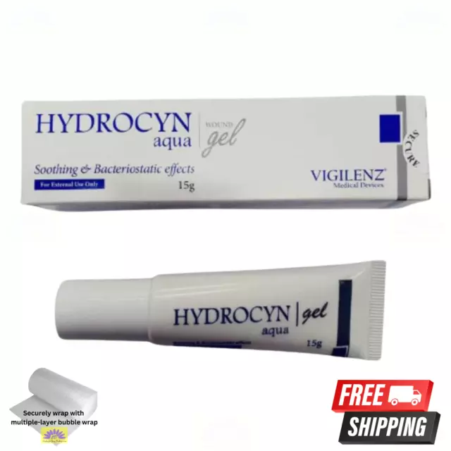 1 X Hydrocyn Aqua Blessure Gel 15g Pour Brûlures,Ulcères (Remplacer Solcoseryl )