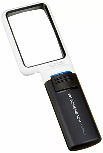 ESCHENBACH Hand-held 4X Magnifying Glass mobilux LED NEW from Japan
