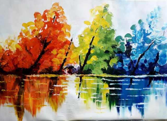 Arboles colores  obra de Gilaberte