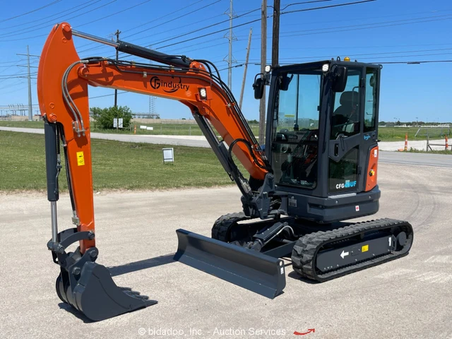 2022 CFG Industry CFG40UF Mini Excavator Crawler Backhoe Cab Kubota bidadoo -New