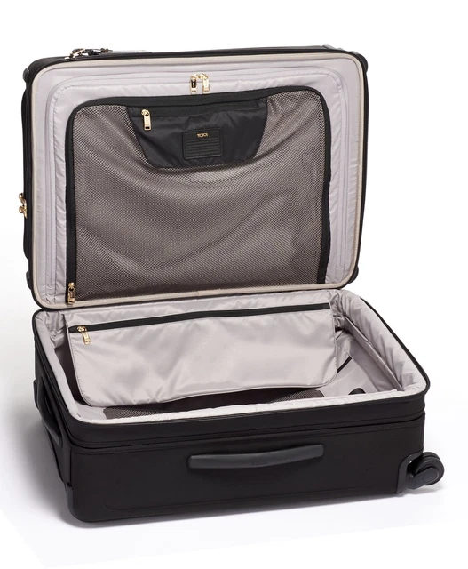 TUMI Alpha 3 Short Trip Expandable 4 Wheeled Packing Case Men & Women Black/Gold 2