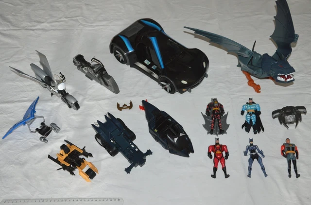 Lot de figurines articulées Batman vintage des années 90 Kenner/Applause Batmobile Joker Penguin - France