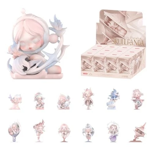 POP MART SKULLPANDA La série Mirage, figurines boîtes aveugles, jouets mystères à design aléatoire pour décoration de maison moderne, ensemble de jouets de collection pour accessoires de bureau, boîte