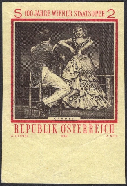 Österreich ANK 1329 PU MICHEL 1299 PU Staatsoper LOHENGRIN Probedruck ungezähnt
