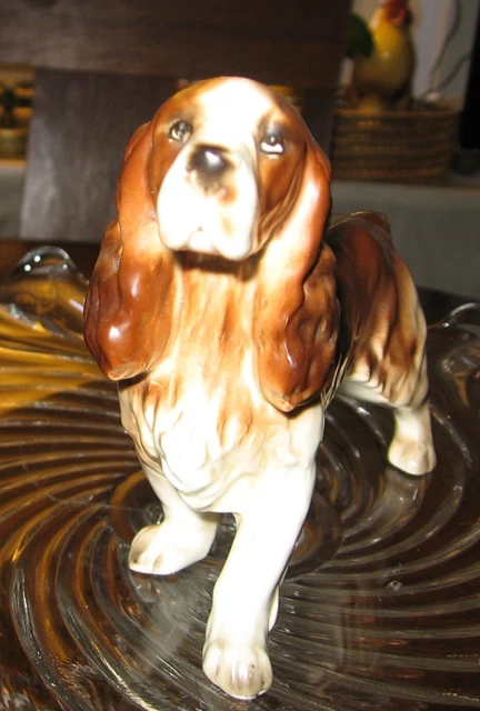 English Springer Spaniel Figurine liver and white Japan