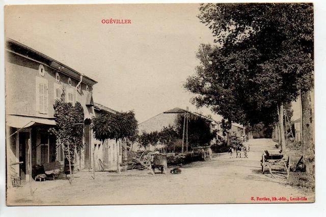 OGEVILLER - Meurthe et Moselle - CPA 54 - une rue - vue interieure