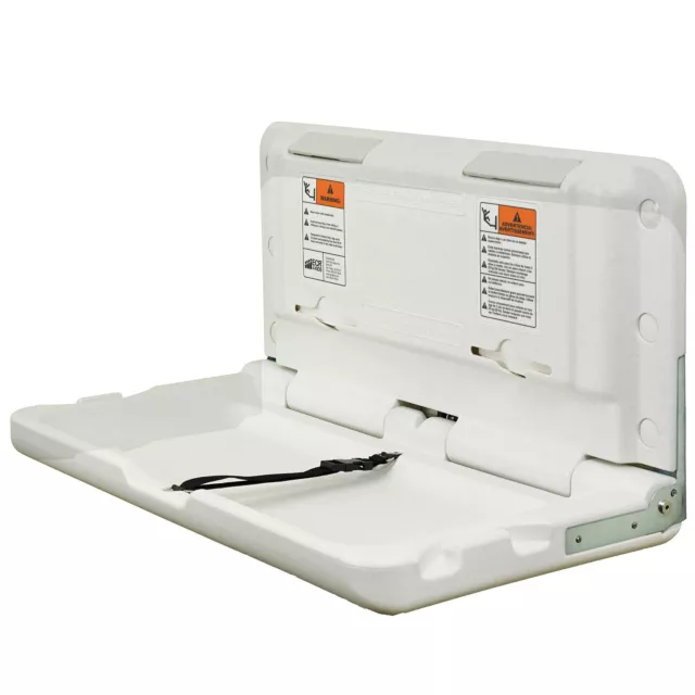 Ecr4Kids Elr-18004 Wall-Mounted Baby Changing Station, Horizontal Fold-Down Diap